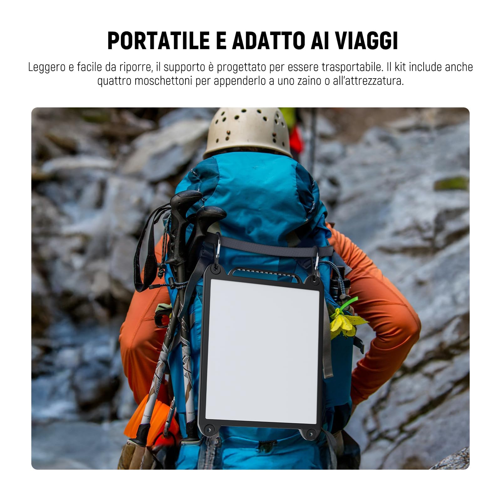 NEEWER Supporto Ventosa per Auto Compatibile con Starlink Mini, Kit Supporto Satellitare 2in1 e Custodia Protettiva con Potenti Ventose per Finestrini, Tettucci Auto, RV, Barche e Viaggi Strada, ST91