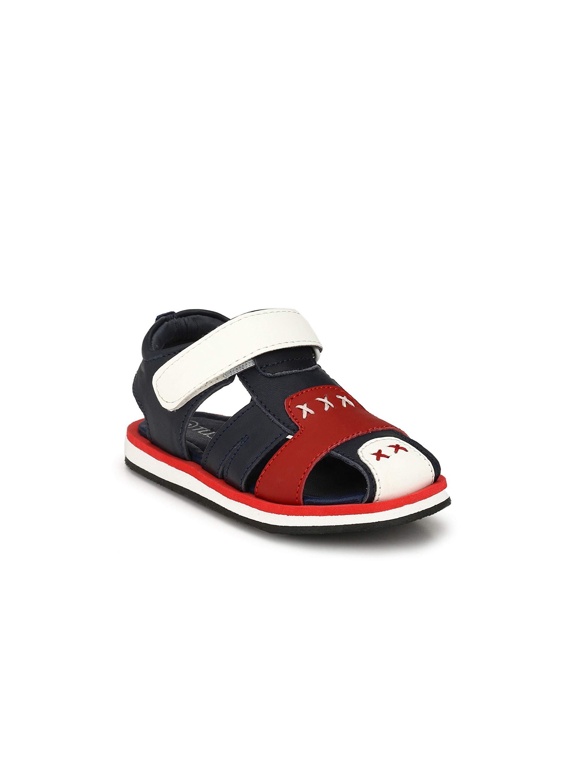 Tuskey Boys Casual PU Leather Antislip Summer Sports Sneakers Floaters Sandals for Kids Blue (672Blue13) (B07NRP84PD) Amazon Price History, Amazon Price Tracker