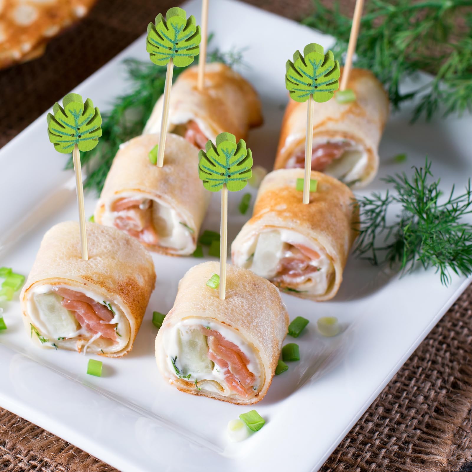 Lysjoy Palillos para Aperitivos Verano, 100 PCS Brochetas de Cóctel Palillos Decorativos, Decorativos Cocktail Fruta Decoraciones para Fiestas en la Playa y Cumpleaños de Verano (C)