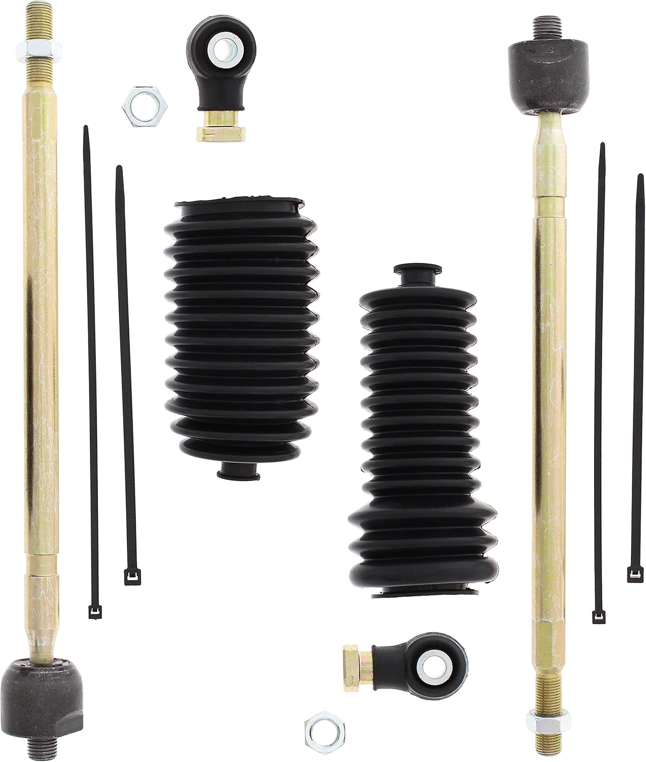 BossBearing Right Side Steering Rack Tie Rod Kit for Polaris Ranger Crew 700 2008 2009