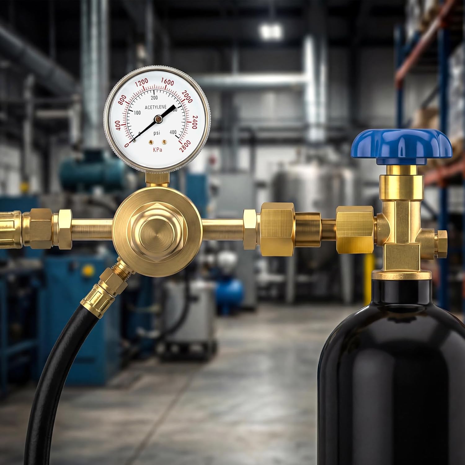 MEANLIN MEASURE 2Pcs Brass CGA-320 to CGA-580 Cylinder Adaptor, Gas Tank Adapter with Nylon Washer, CO2 Carbon Dioxide to Argon Flowmeter for CO2 Tank Welding Gas Regulator Flow Meter, 15MPa Rated