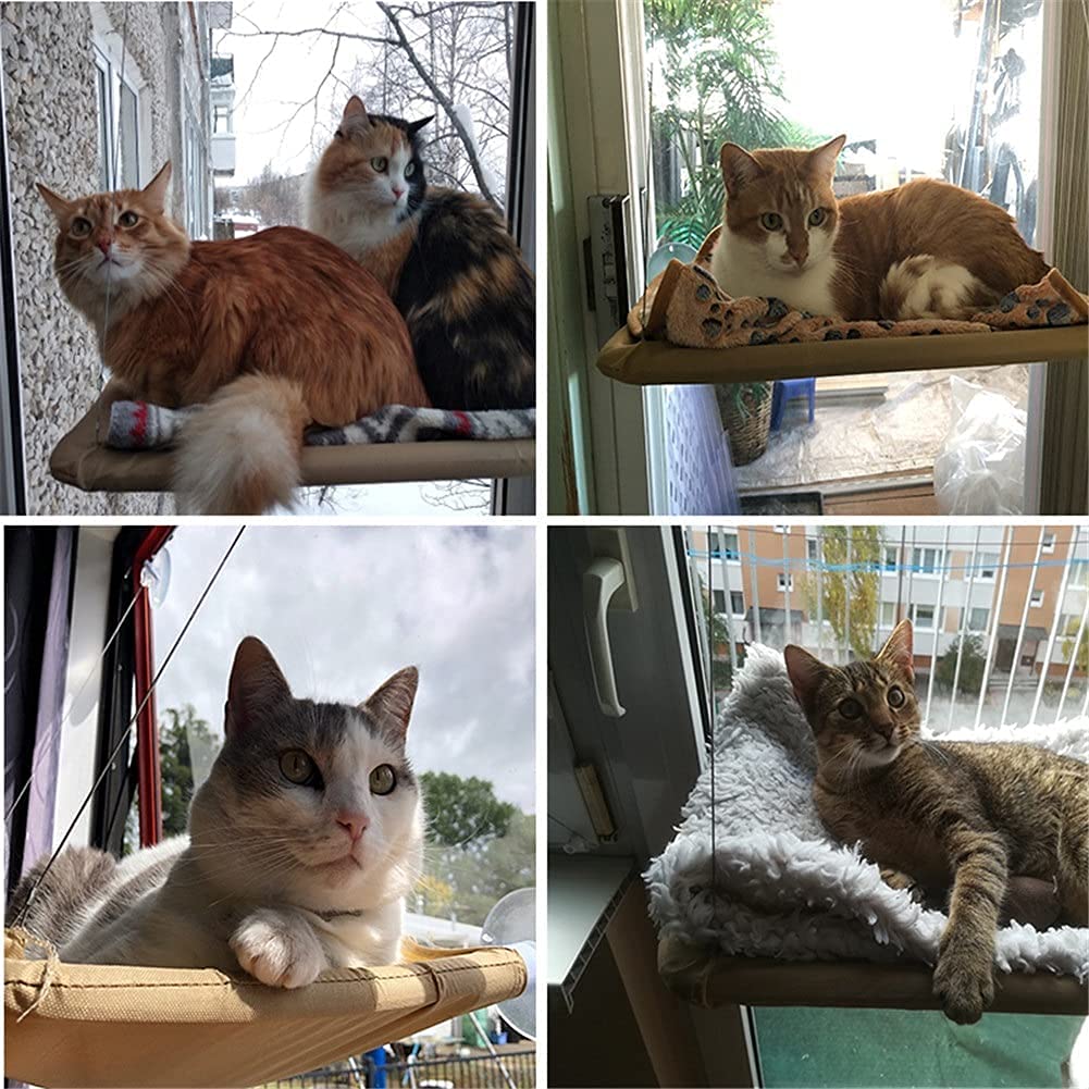 Amaca per gatti Cute Pet Hanging Beds Bearing 20Kg Cats Sunny Window Seat Mount Pet Cats Amaca Gatti Pet Bed Shelf Seat Beds llxyzrzbhd714