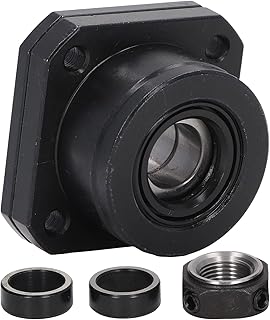 C7 Ball Screw End Support, Carbon Steel Ball Screw Bearing Block, with 12mm FK12 Inner Diameter, for SFU1604 SFU1605 SFU1610 Ball Screws