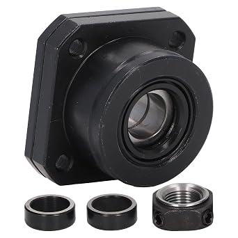 Ball Screw End Support Bearing Block Carbon Steel 12mm Inner Diameter for SFU1604 SFU1605 SFU1610 Ball Screws Support