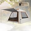 FORRTY Automatic Inflatable Tent Dome Camping Tent Level 7 Windproof,Suitable For 5-8 People,UPF50+ Sun Protection,Level 4 Rain Cover,Portable Storage,No Installation Required(Automatic+black,M)