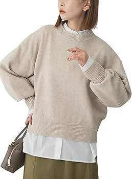 ★美品◆アーバンリサーチロッソ◆ 『UR GREEN』袖ボリュームコクーンニット URBAN RESEARCH ROSSO WOMEN（アーバンリサーチ ロッソ）の
