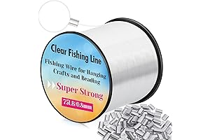 Acejoz Fish Wire for Balloon, 656ft Invisibly Strong Balloon Wire Fishing Line...