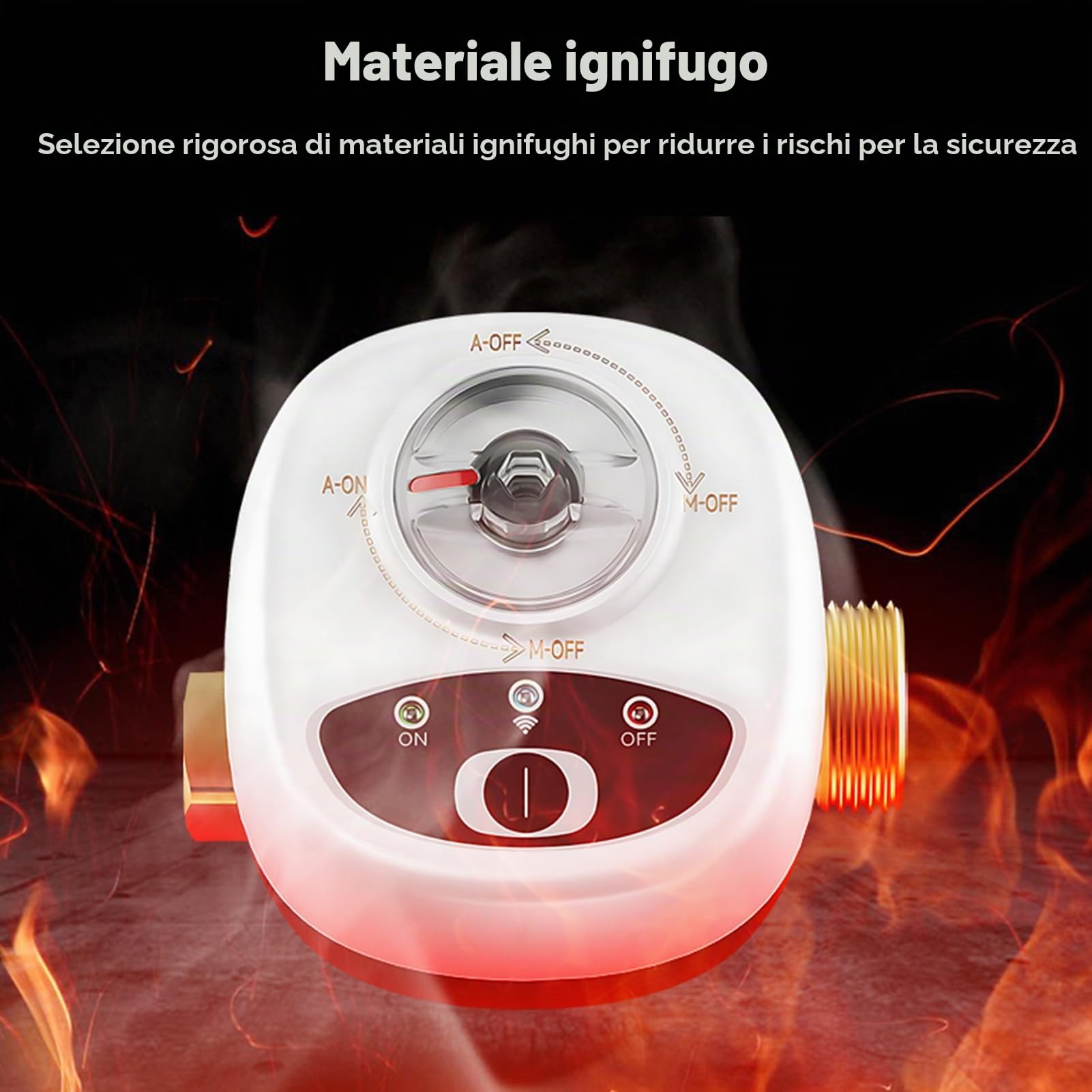 EWeLink ZigBee Valvola Acqua Interruttore Automatico Valvola A Sfera Intelligente Impermeabile IP65 Telecomando Senza Fili tramite App, Compatibile con Assistant e Salute