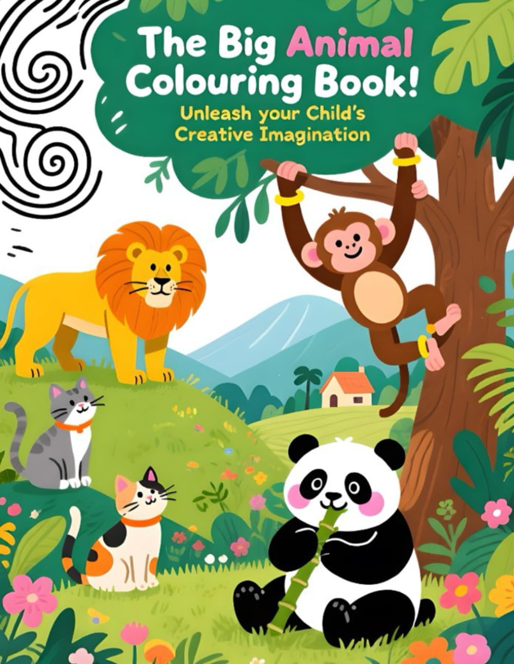 The Big Animal Colouring Book!: Join in the colouring fun with 20 pre-coloured images to follow