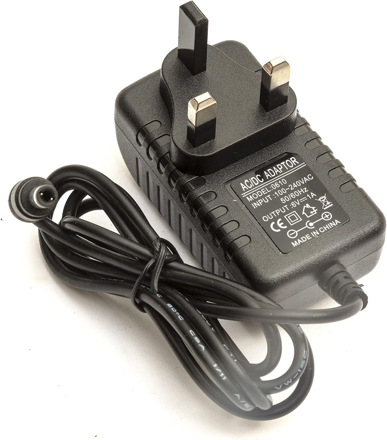6v Lead Acid Battery Charger 6 Volt 1 Amp UK Plug Kids Electric Ride On Toy Bike
