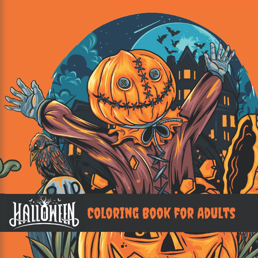Halloween Coloring Book for Adults: A Fun Collection of Complex Images for Adults to Color!