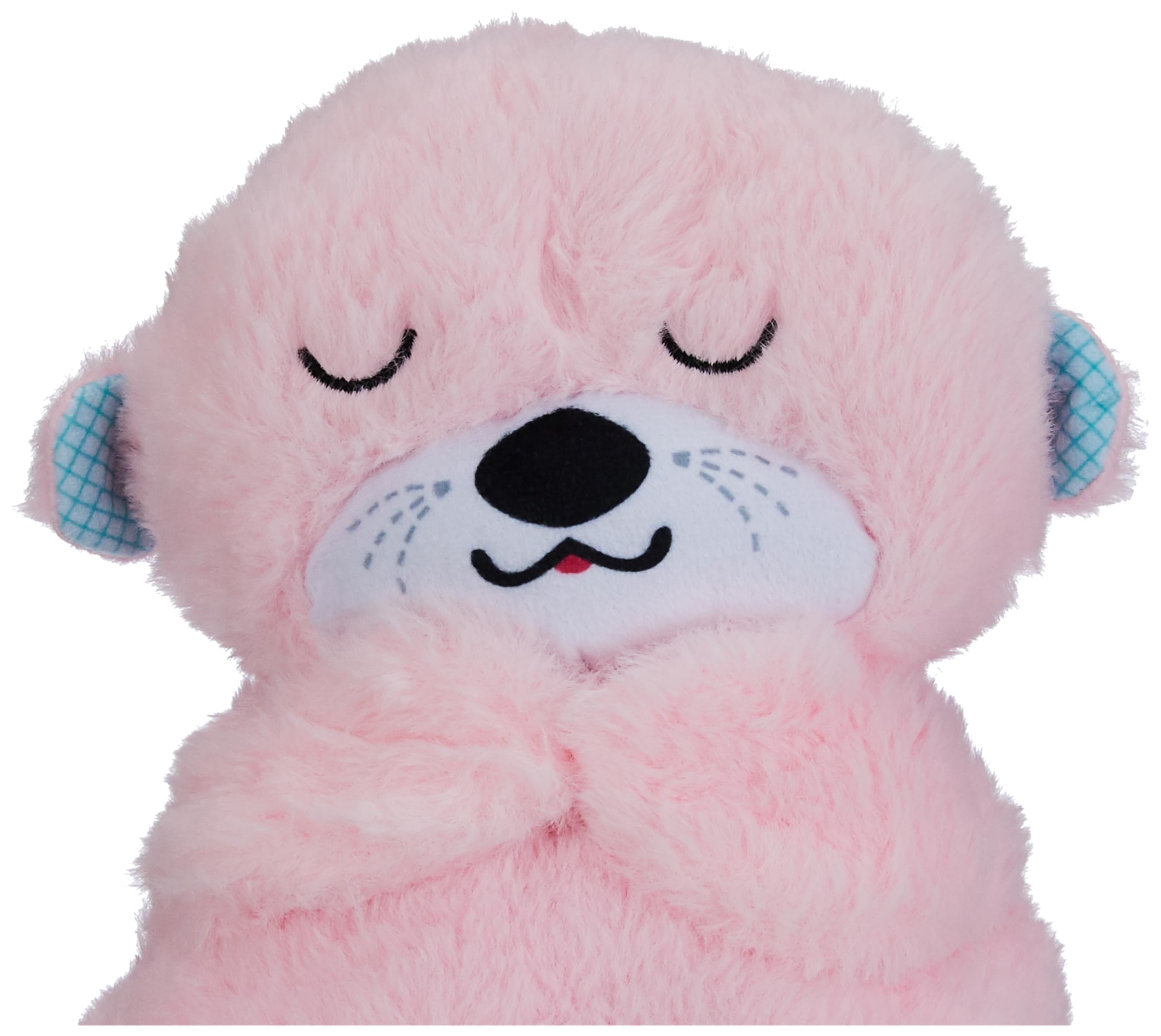 Niku Breathing Teddy Bear Otter Soft Toys for Kids Baby Girls Pink Colour | Glowing Music for Baby Sensory Sleep | Lights Rhythmic Simulation Plush with Soothing Sound | Best Birthday Gift - Image 4 thumbnail
