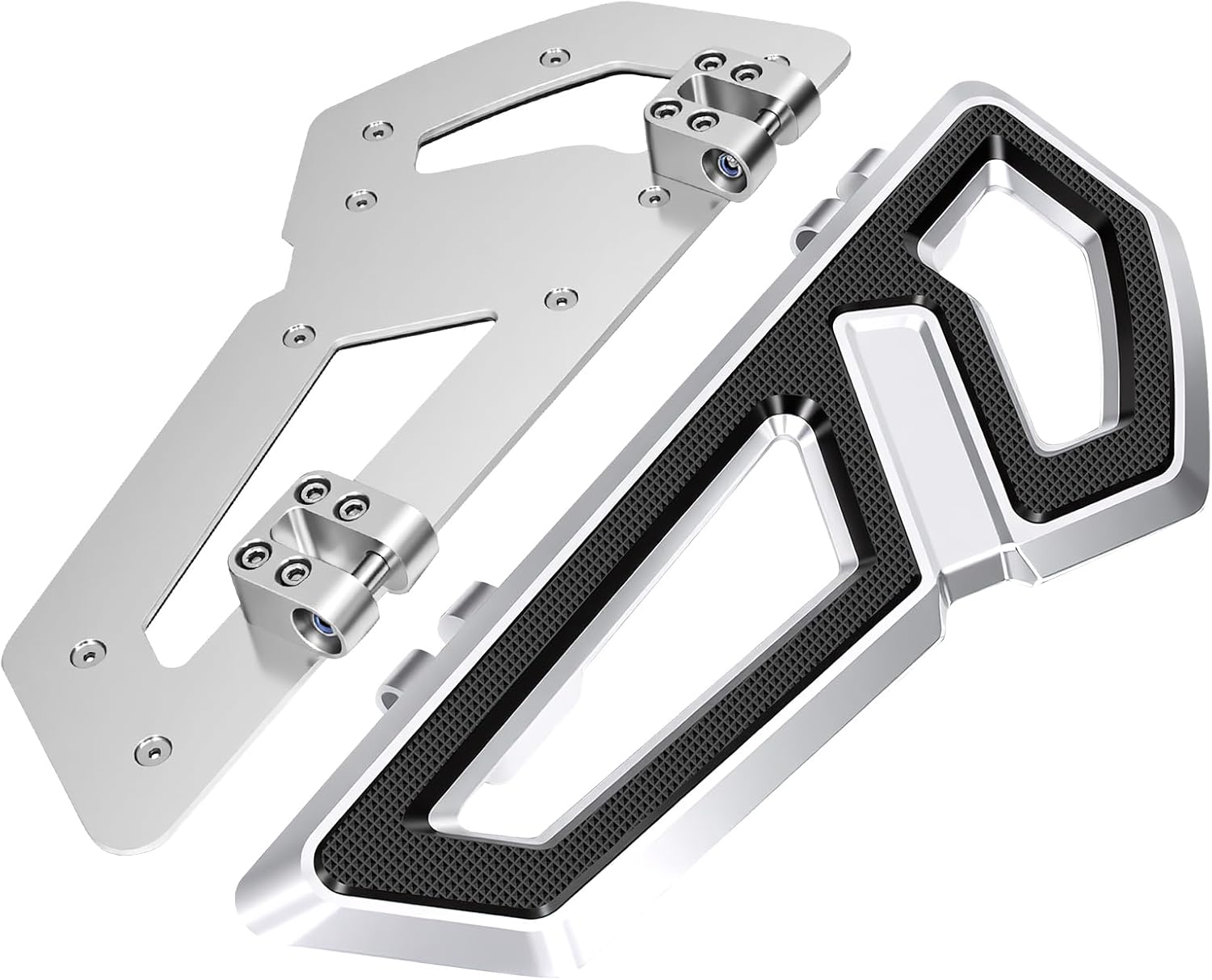 Front Driver Floorboards Footpegs for Harley Touring Road King/Road Glide/Street Glide/Electra Glide/Ultra 1986-2026, Softail 1986-2017, Dyna 2012-2016