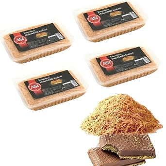 200g/7 oz Kataifi Material - Make Chocolate Dubai with pistachio Kataifi, Kataifi Shredded Fillo Dough, Kataifi Pastry, Phyllo Dough - shipped Fresh from Turkey pack of 4