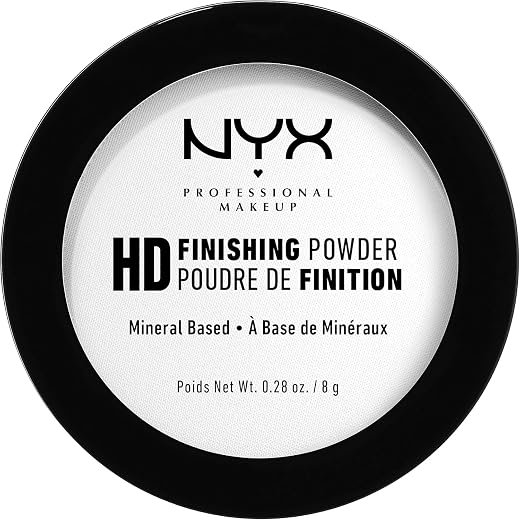 NYX Professional Makeup Polvos fijadores High Definition Finishing Powder, Polvos compactos, Unifica la piel, Acabado mate, Absorbe brillos, Fórmula vegana, Tono: Translucent