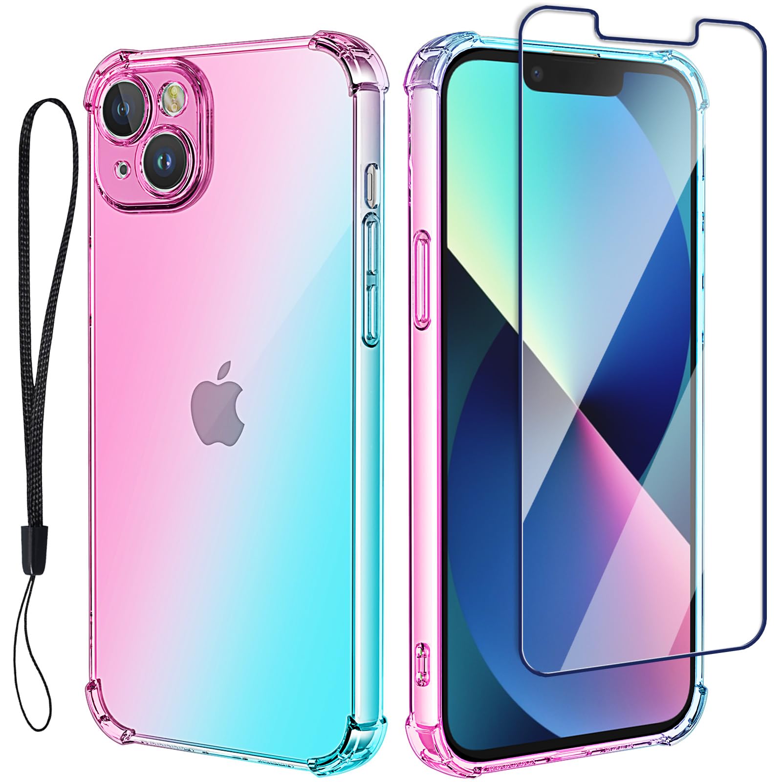 Coque iPhone 13 Mini silicone souple transparente avec protège-écran - 8