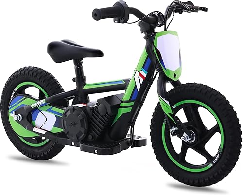 Miniatura 6 de Motocicleta eléctrica ligera para niños, motocicleta eléctrica de 150250 W de hasta 1012 MPH, batería desmontable de 24 V, bicicleta de equilibrio