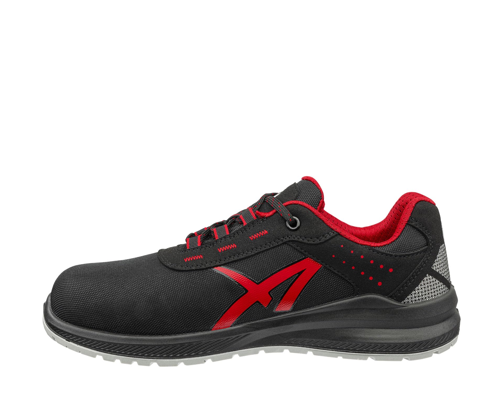 Albatros Grid Low 648710210000047 Grid Low SRC 648710210000047 - Zapatos de Seguridad S3 (UE): 47, Color Negro, Rojo, 1 par Duradero y resistenteUnisex Adulto