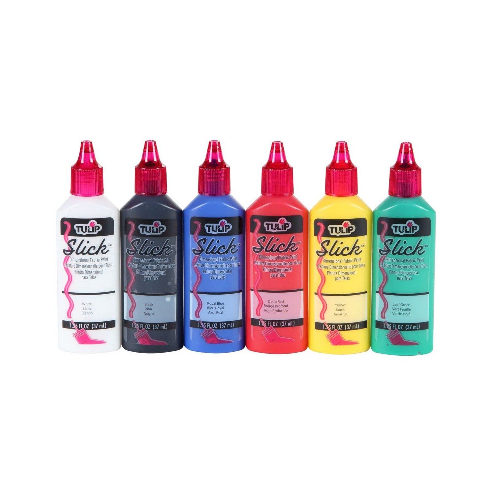 Tulip Dimensional Fabric Paint Slick 6 pack Primary