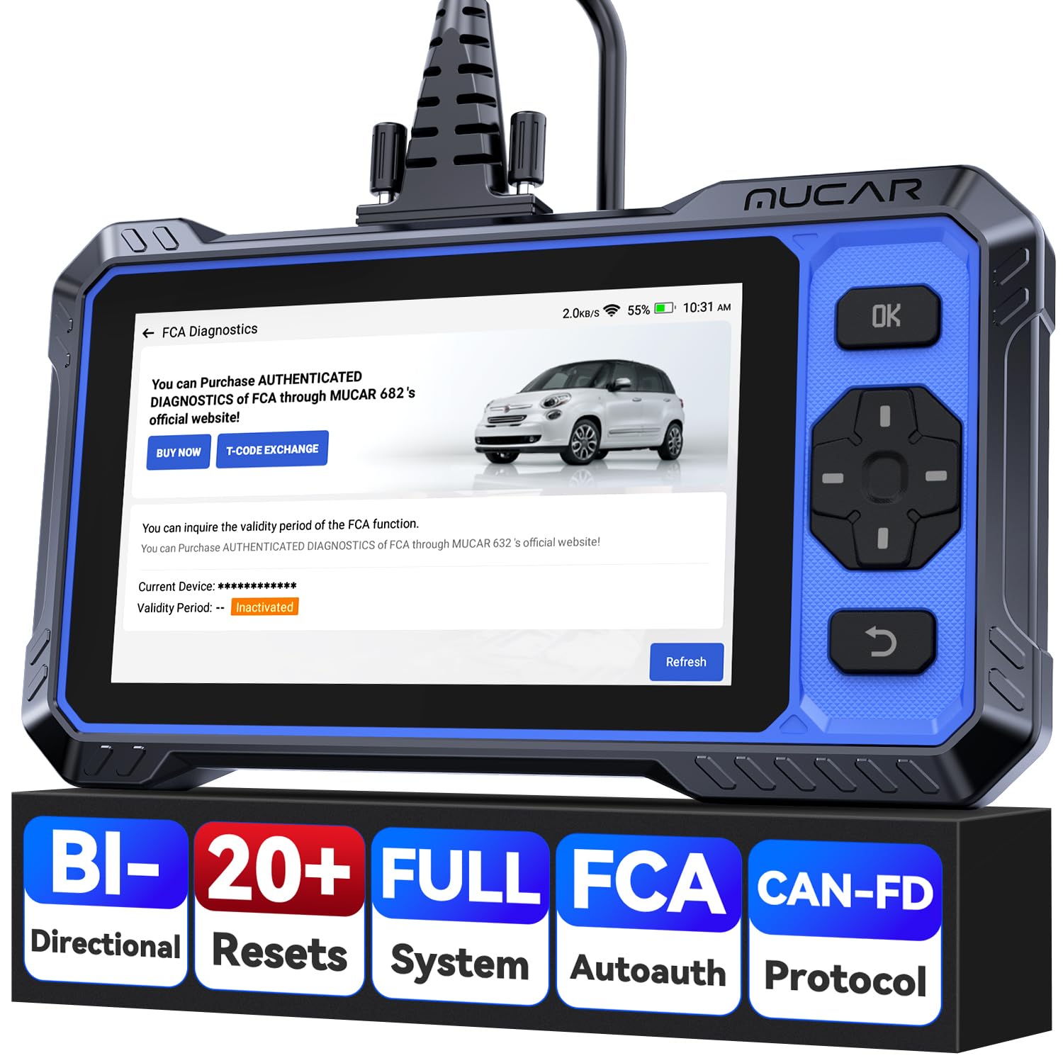 Amazon.co.jp: OBD2スキャナー、MUCAR 682 AIアシスト車診断ツール