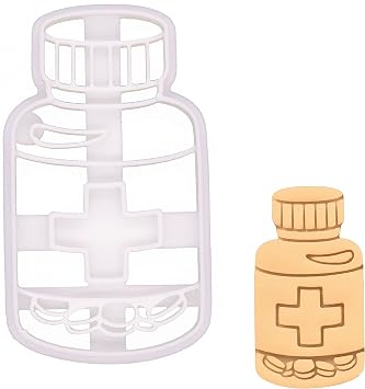 Pill Bottle cookie cutter, 1 piece - Bakerlogy