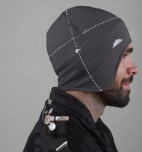 Miniatura 14 de Tough Headwear Gorras térmicas para casco para hombre, para invierno, gorra de casco y gorras de ciclismo para correr, esquiar, deportes de invierno