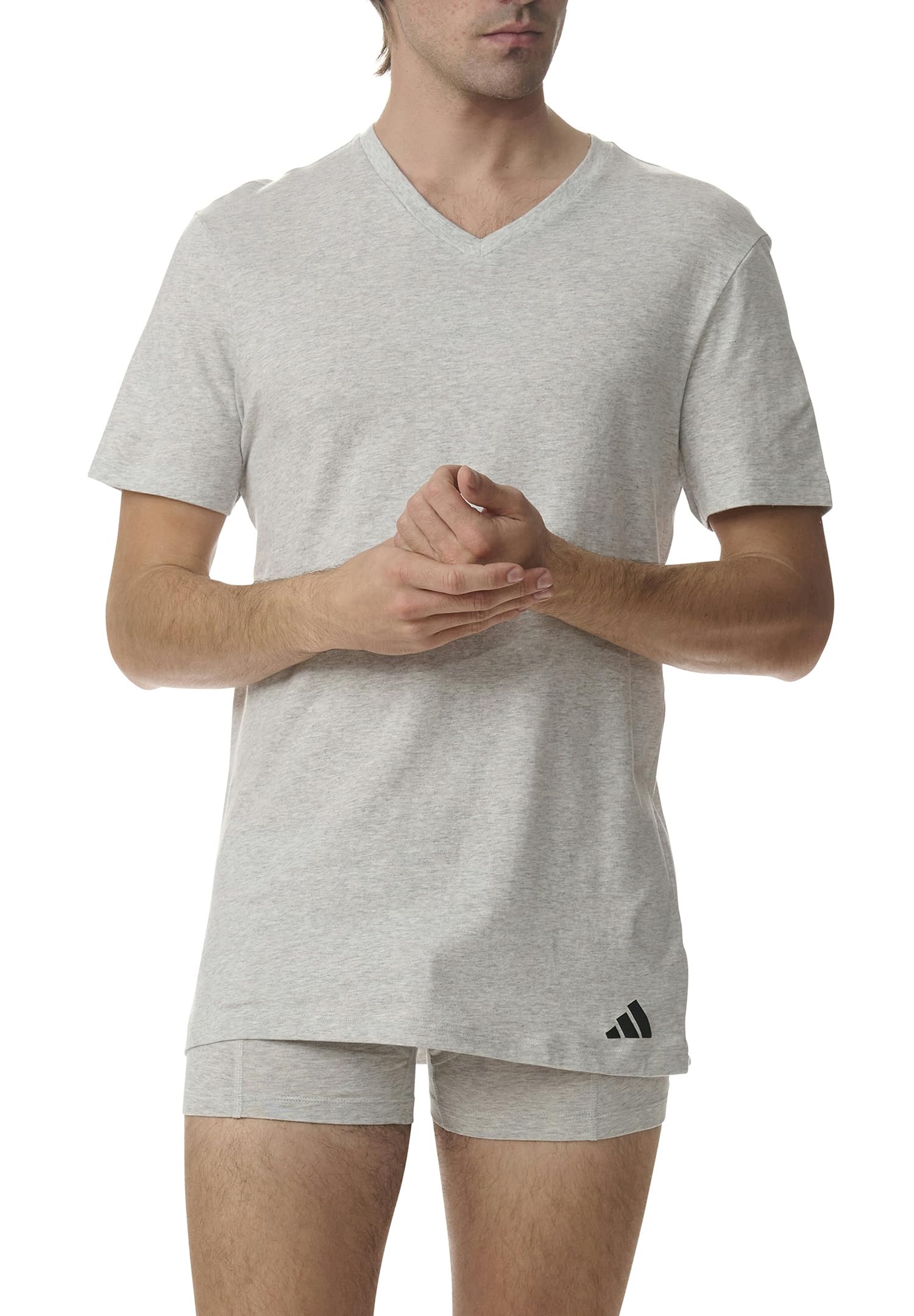 adidas Podkoszulek Mężczyźni Adidas Herren Unterwäsche V Neck Shirt (3pk) - Active Core Cotton