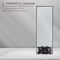 Vista 7 de Schmecke - Refrigerador de vino con compresor de 44 botellas Gran bodega independiente Refrigerador de vino digital 41f-64f con control