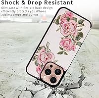 Vista 231 de UEEBAI Funda tipo cartera para iPhone 15 Pro Max con tarjetero, cubierta de cuero PU con soporte, bloqueo RFID, doble cierre magnético, relieve