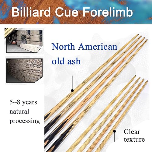 Miniatura 4 de Tacos de billar profesionales 34 Taco de billar actualizado chino negro ocho tacos taco Snooker taco 0.374 in 0.394 in (color 2, tamaño 0.394 in)