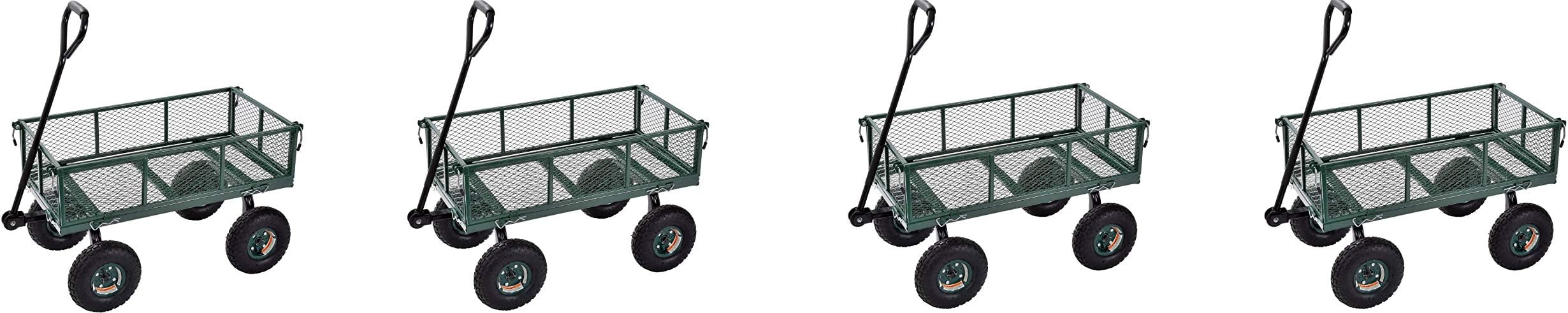 Sandusky Lee CW3418 Muscle Carts Steel Utility Garden Wagon, 400 lb. Load Capacity, 21-3/4" Height x 34" Length x 18" Width (Pack of 4)