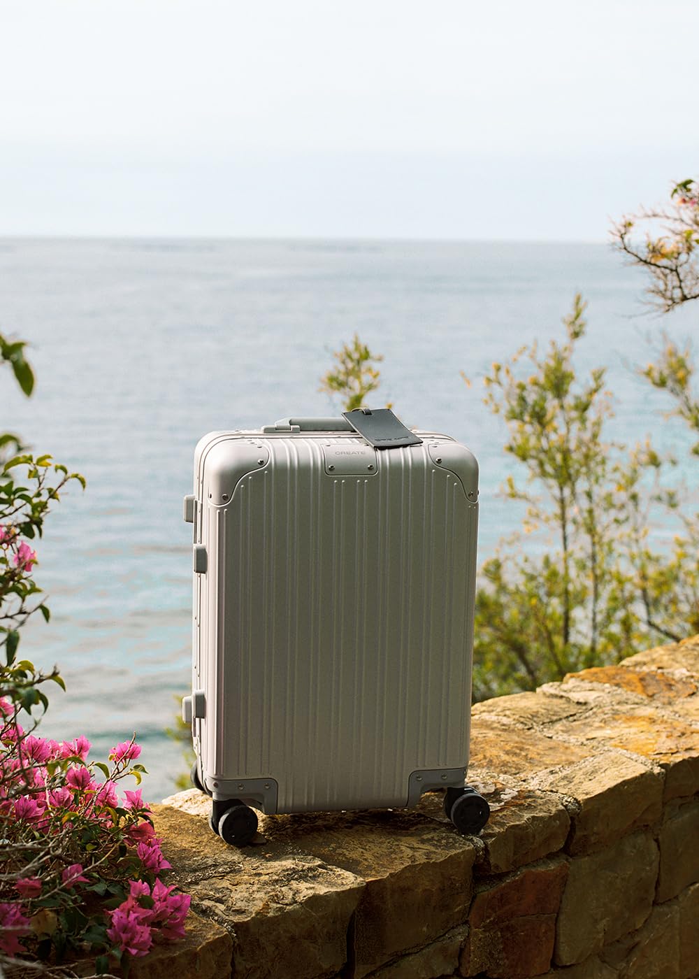 CREATE / Luggage Aluminium/Maleta rígida Aluminio / 40x23x55cm / Doble Cierre TSA, Ruedas multidireccionales, Organizador Interior, Impermeable, Mango telescópico