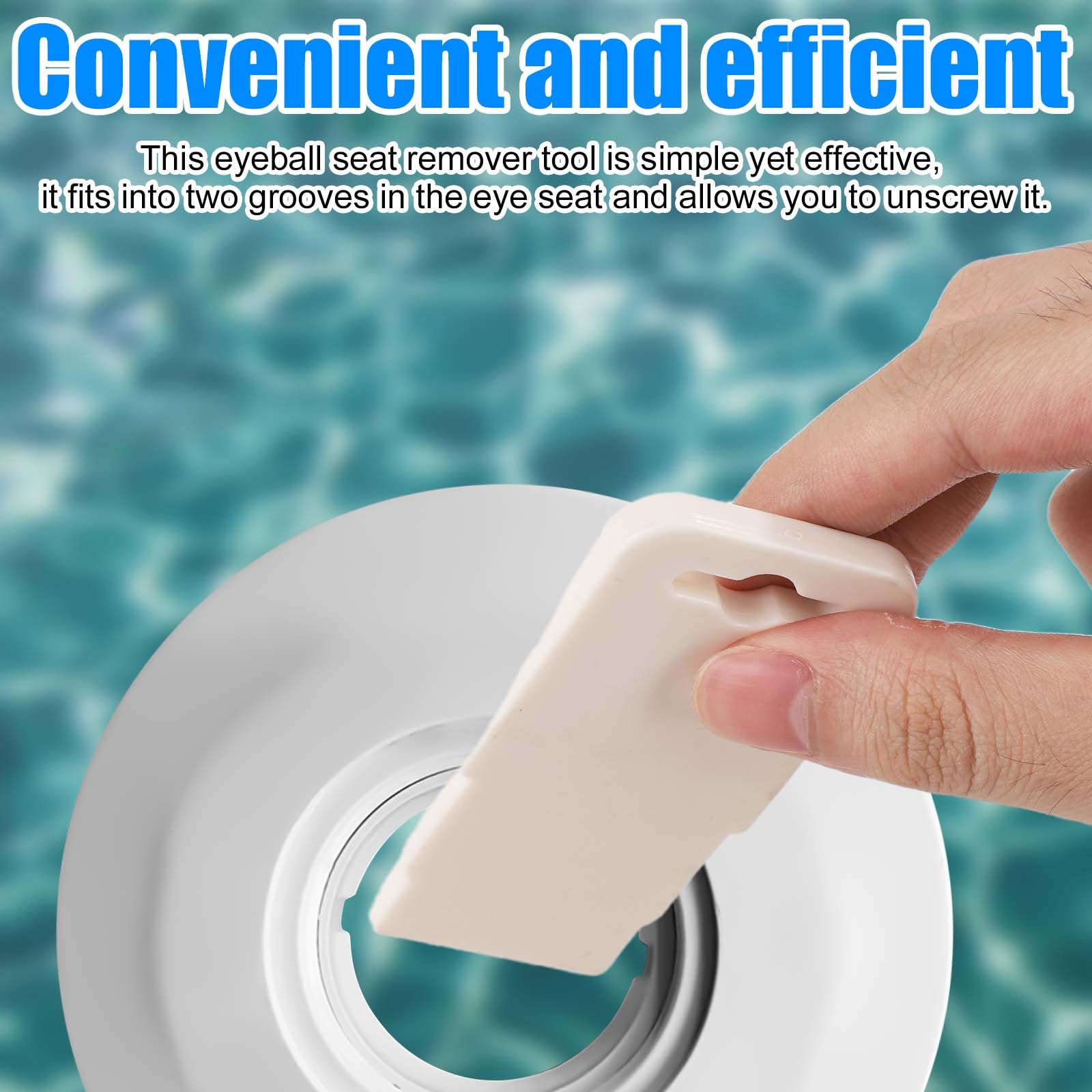 Outil Démontage Buse Piscine Hydrostream - 2 Pièces ABS Pour Entretien Remplacement Joints - 10