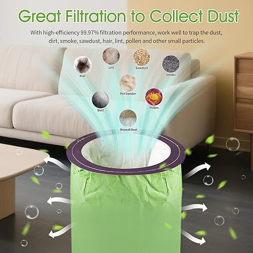 Miniatura 3 de Paquete de 15 bolsas de vacío de microfiltro 100331 compatibles con Pro Team LineVacer Coachvac Super CoachVac y MegaVac Mochilas Aspiradoras