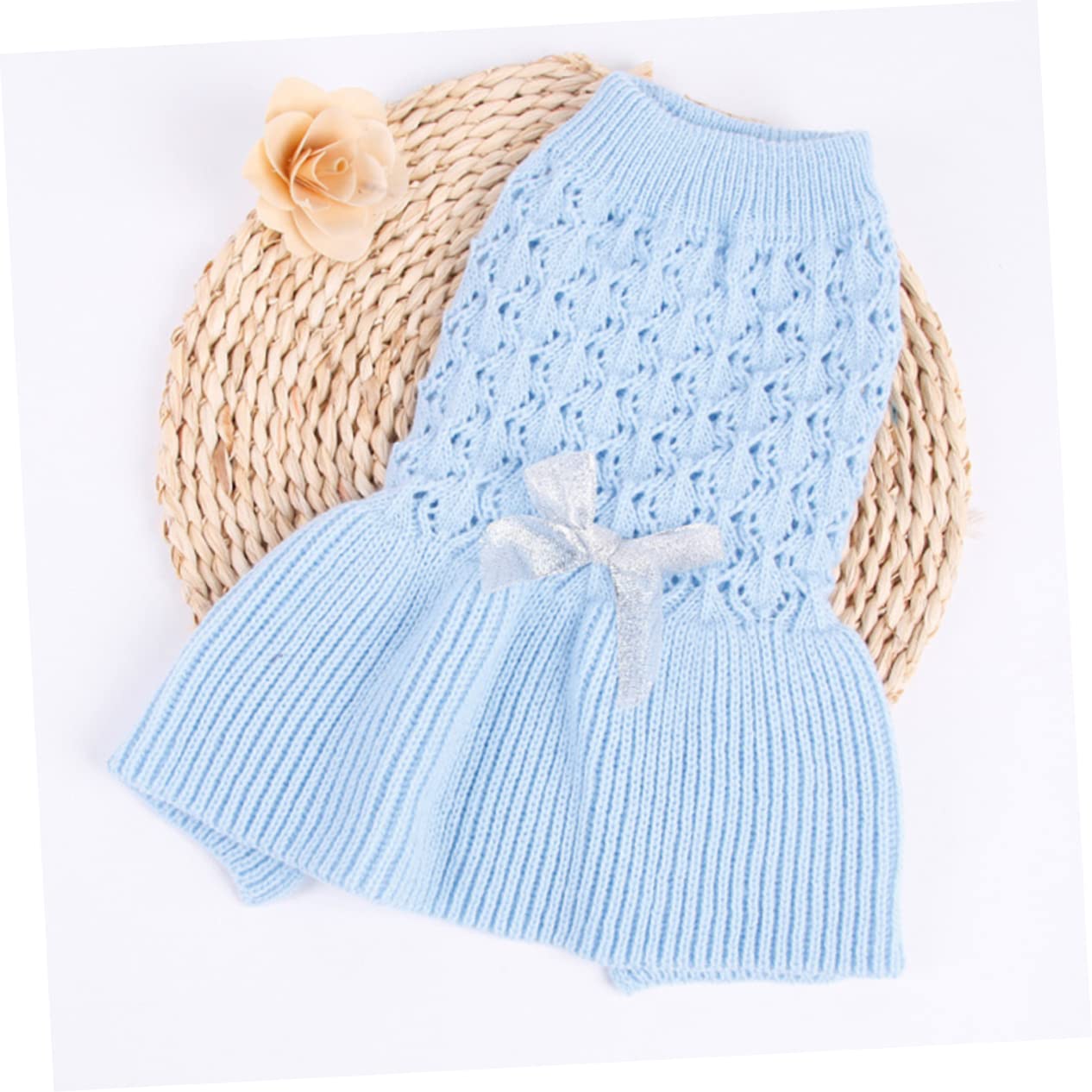BESPORTBLE 3 Pezzi di Abbigliamento per Animali Domestici A Due Zampe Maglione per Animali Domestici Vestito Adorabile per Gatti Vestito in Lana per Cuccioli Maglione Primaverile per Animali
