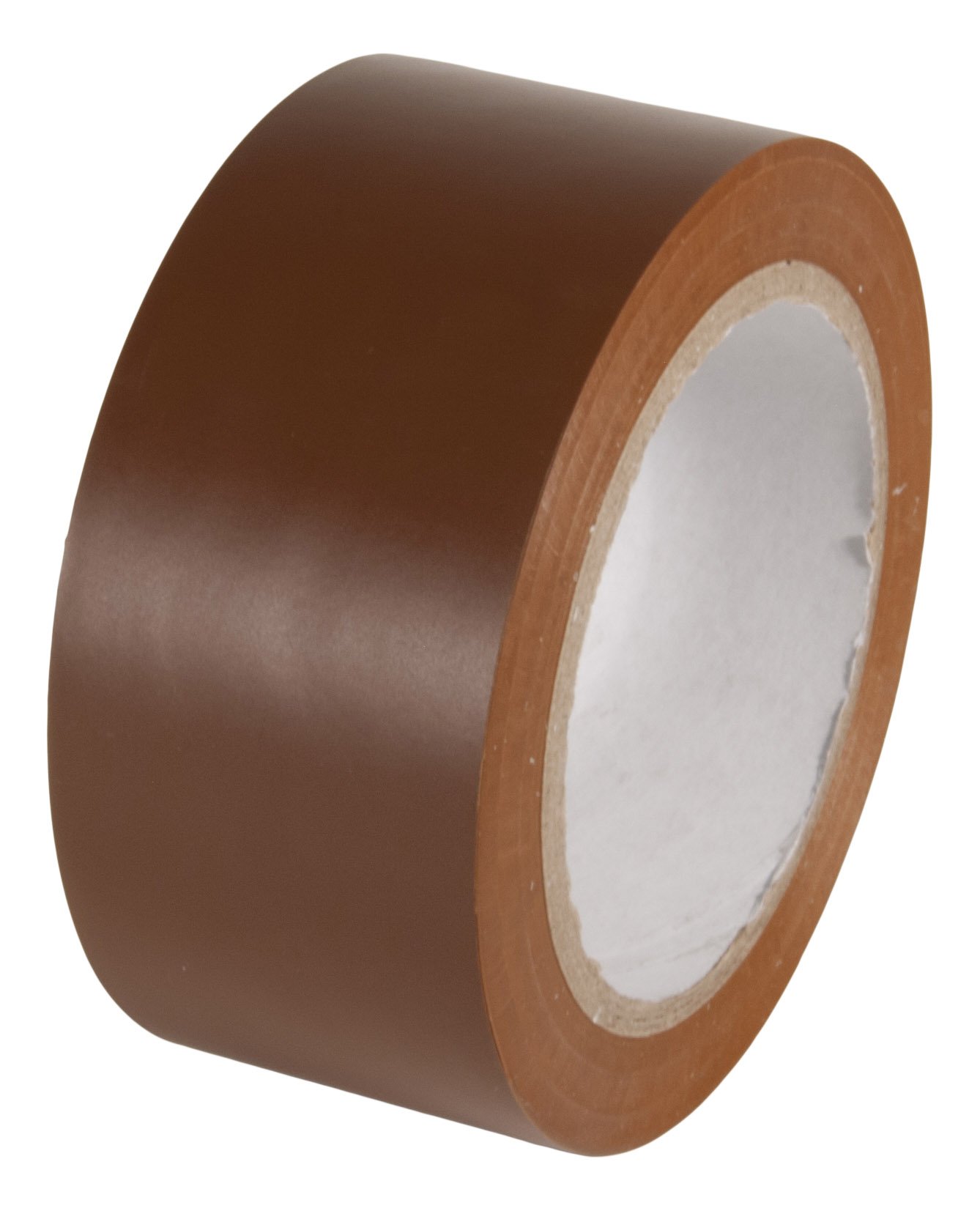 INCOM Manufacturing: PVC Vinyl Safety Aisle/Pipe Marking Conformable Durable Color Coding Abrasion Resistant Tape, 2 inch x 108 ft., Safety Brown - Ideal for Walls, Floors, Equipment