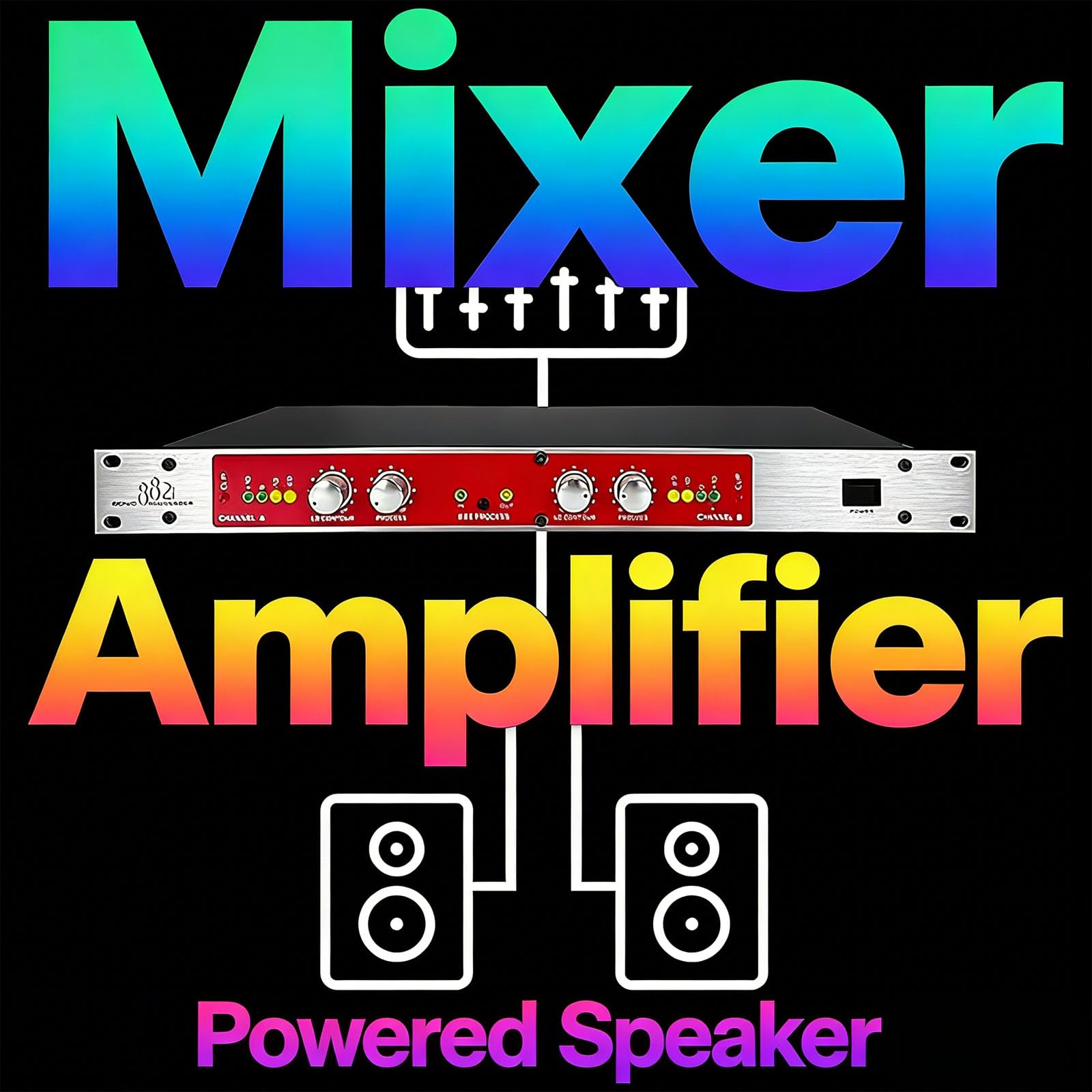 Procesador de audio, potenciador de sonido profesional, procesador Withkaraoke, excitador y maximizador, controlador de audio para casa, karaoke, escenario, rendimiento, sistema de sonido