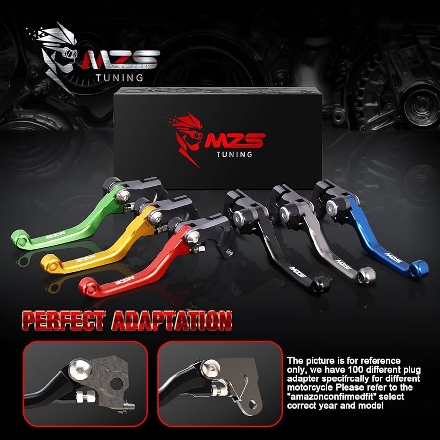Amazon.com: MZS Black Dirt Bike Brake Clutch Levers Pivot