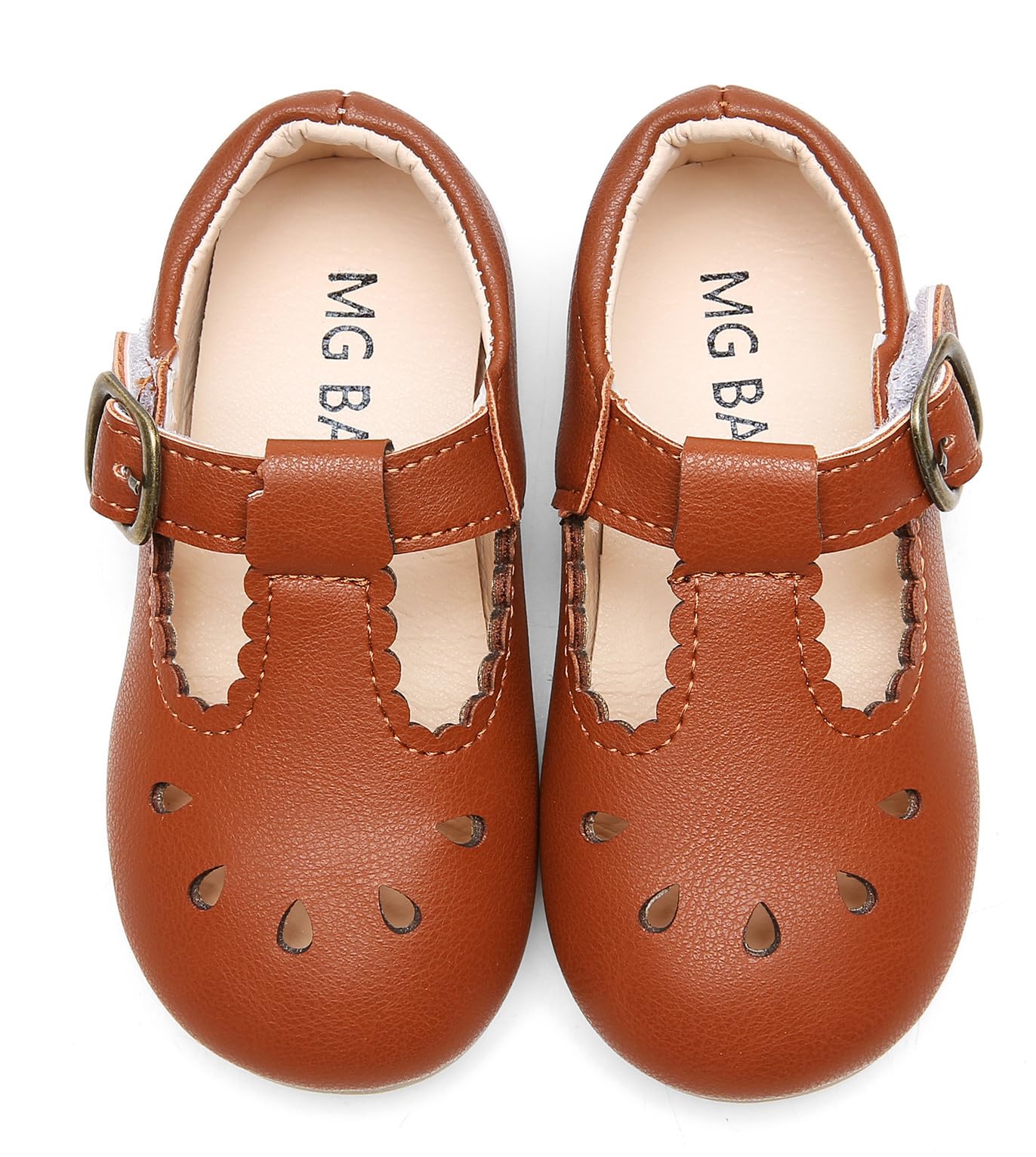 DADAWEN Girl's Classic Mary Jane School Uniform Shoes Flat Dress Shoes