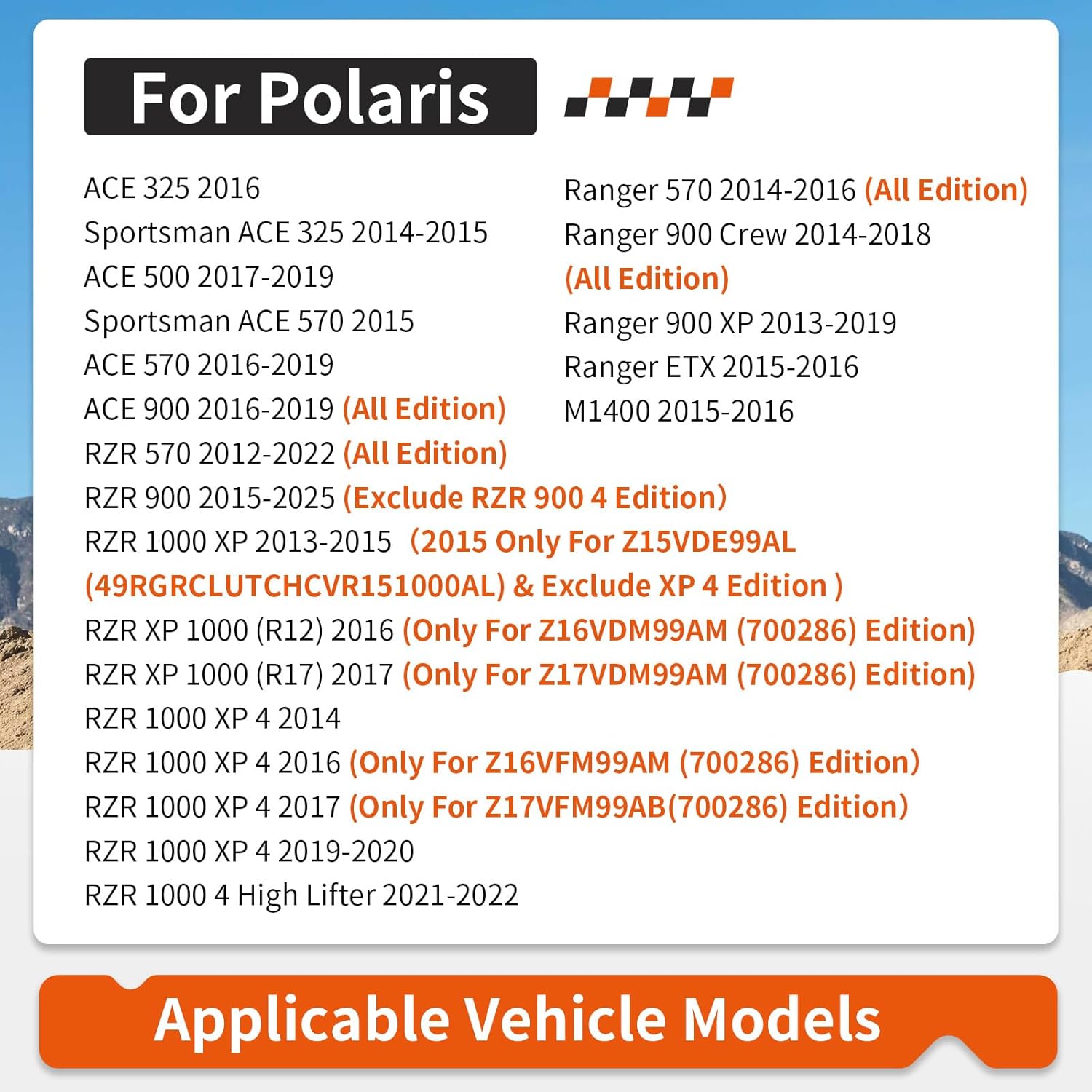 Outer Clutch Cover & Gasket Bolt For Polaris RZR Ranger Sportsman ACE 325 570 900 1000 XP 4 2012-2025 2634179 2207124