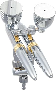Harder & Steenbeck Airbrush Kit - Evolution CRplus Twin-Action - German-Engineered Dual Action Painting Set with Gravity Feed - 0.4mm and 0.6mm Self-Centering Nozzle - 126304