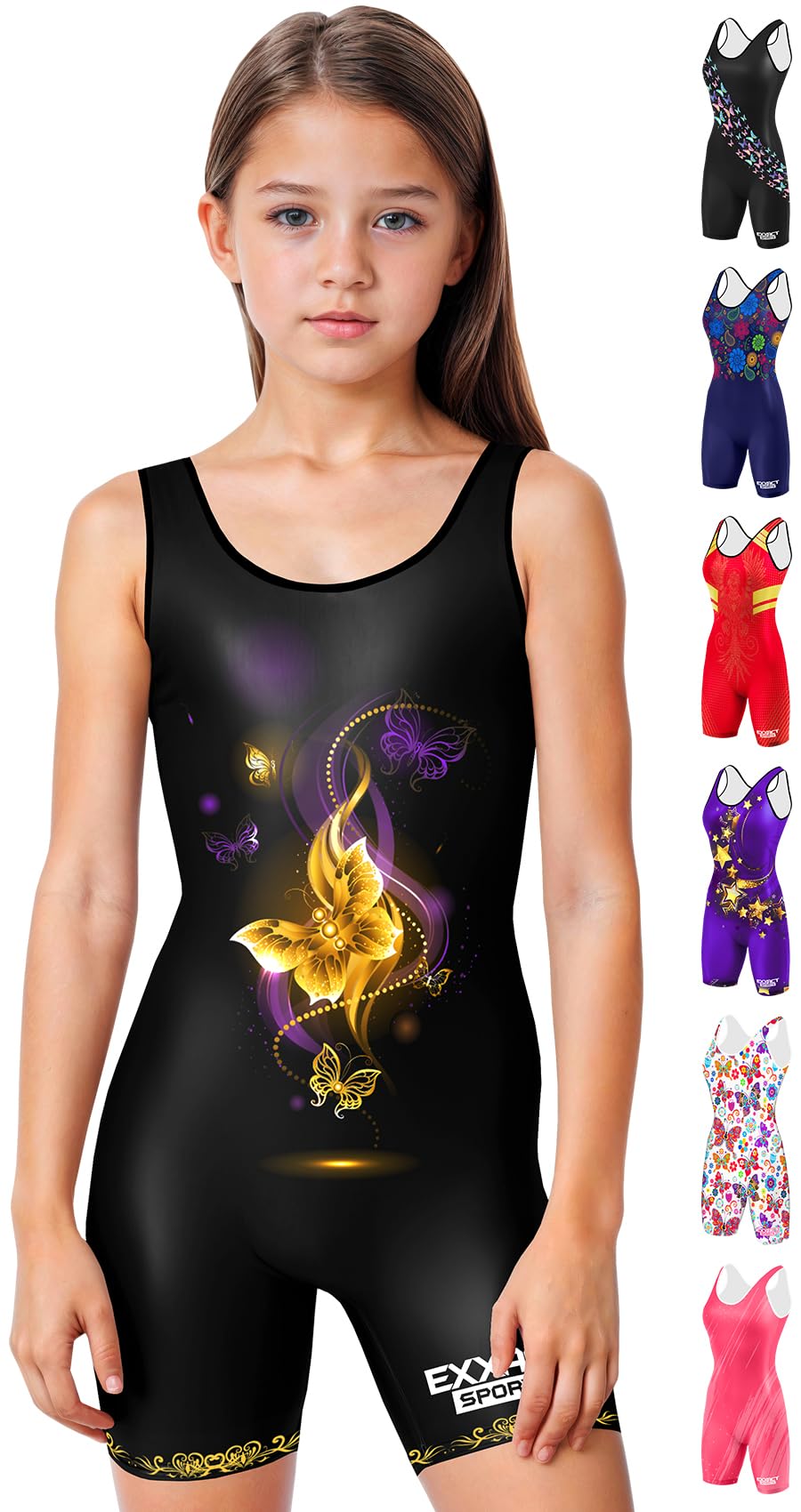 Exxact Sports Youth Girls Wrestling Singlet – High-Cut, Full-Coverage Kids Wrestling Singlets For Girls
