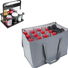 musbus 2Pk Insulated Reusable Grocery Bags&musbus Portable Drink Carrier Suitable for Doordash Accessories Grubhub Postmates Drivers