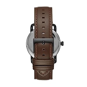 Fossil Men's Copeland Quartz Stainless Steel and Leather Three-Hand Watch