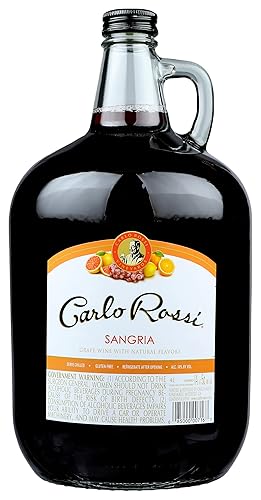 Carlo Rossi Sangria, Red Wine, 4 Liters Bottle