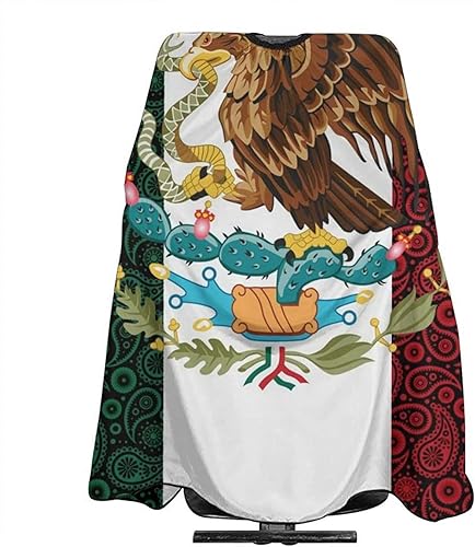 Bandera de cachemira de México para salón de belleza, capa de corte de pelo para peluquería y peluquería delantal, accesorio de peinado para unisex