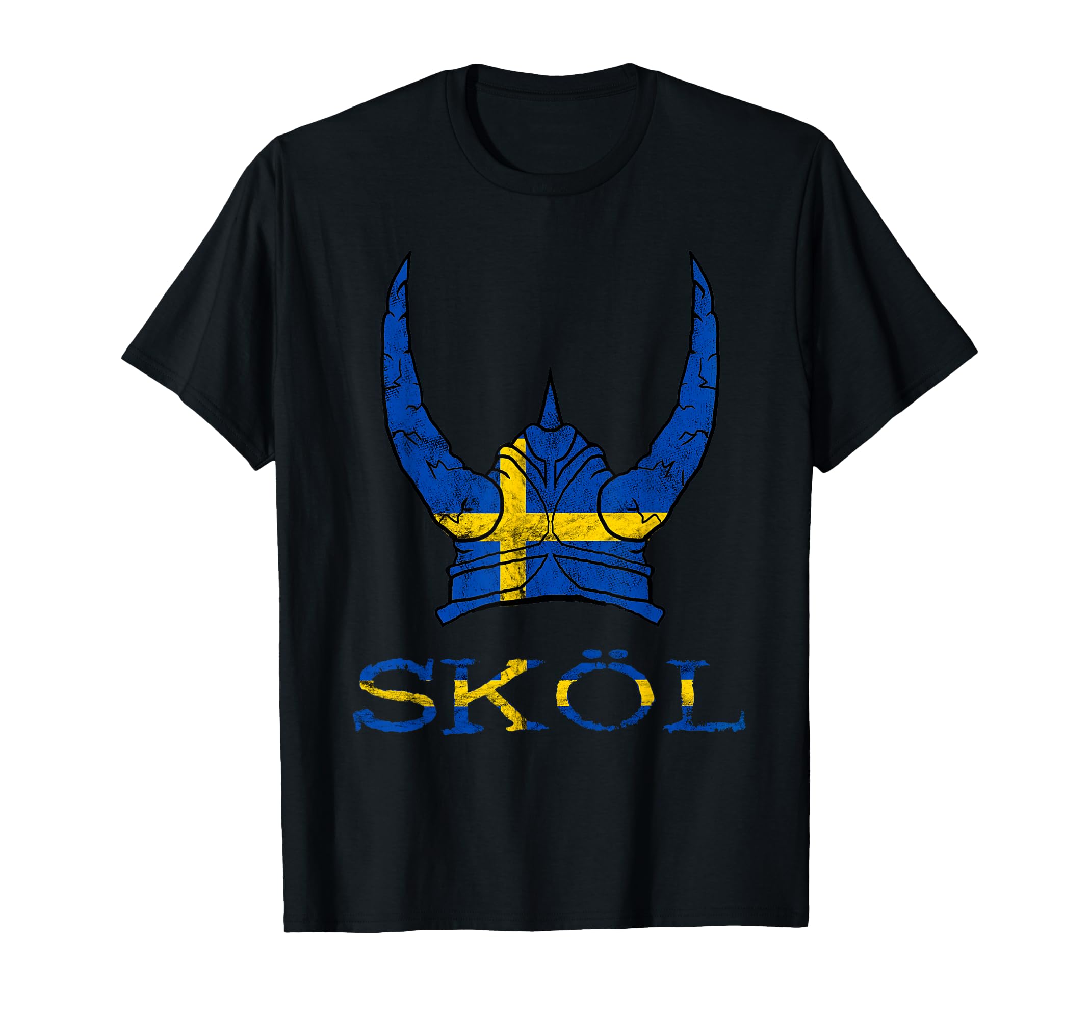Sköl Swedish Viking Helmet Sweden Nordmann Swede T-Shirt