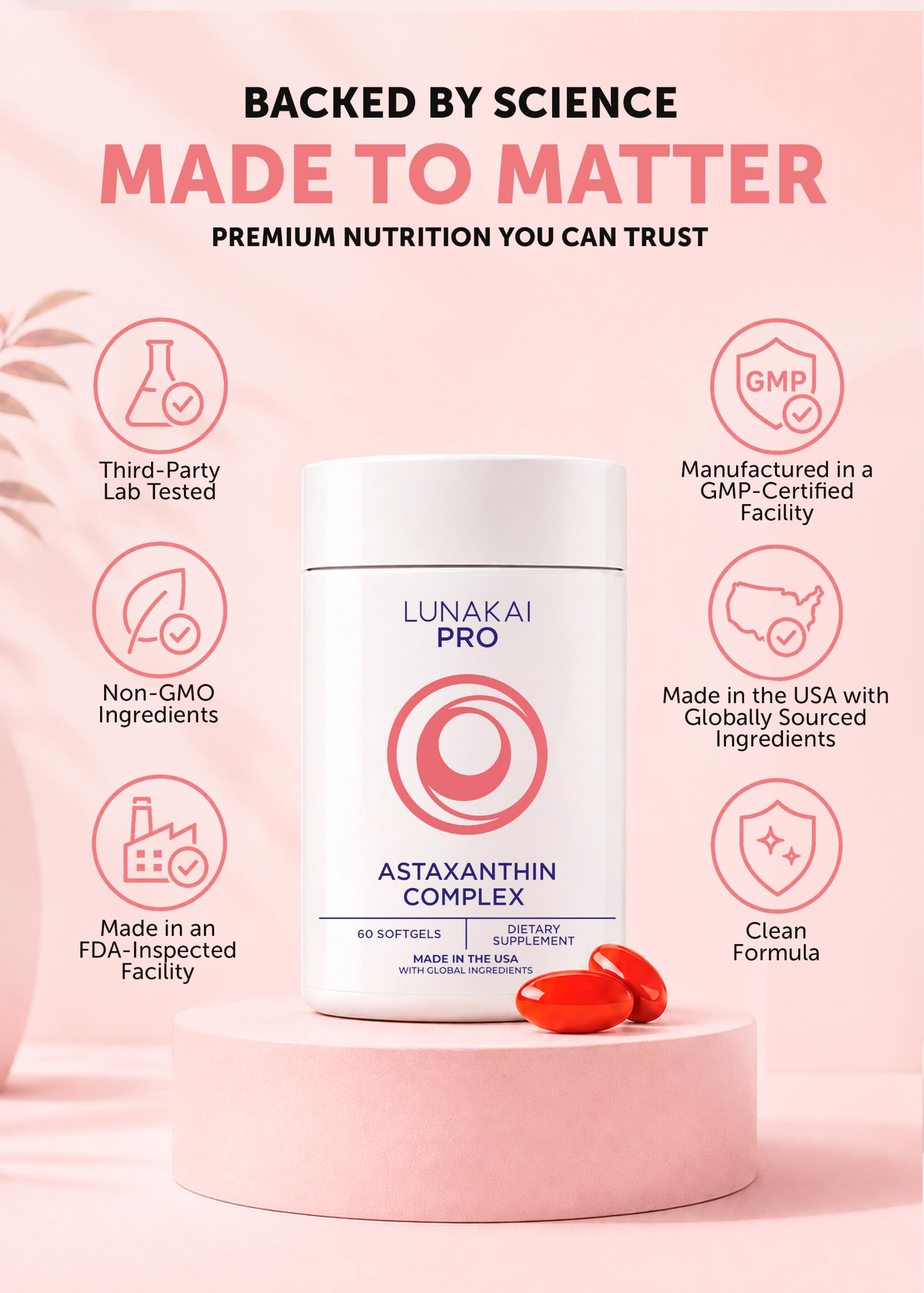 Lunakai Astaxanthin 12mg Softgels, 60ct — Amazon image 9