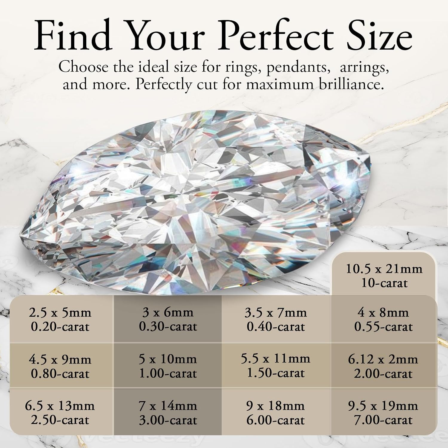 Star Fire Moissanite Loose Gemstones Marquise Cut | Gem Stones for Jewelry Making w/D/VVS1 Color Clarity | Ideal for Pendant, Ring & Stud Earring | Certificate of Authenticity Included | 0.05-3 Carat