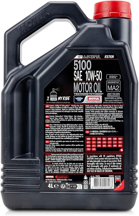 Aceite Motul 5100 4t 10w50 4l